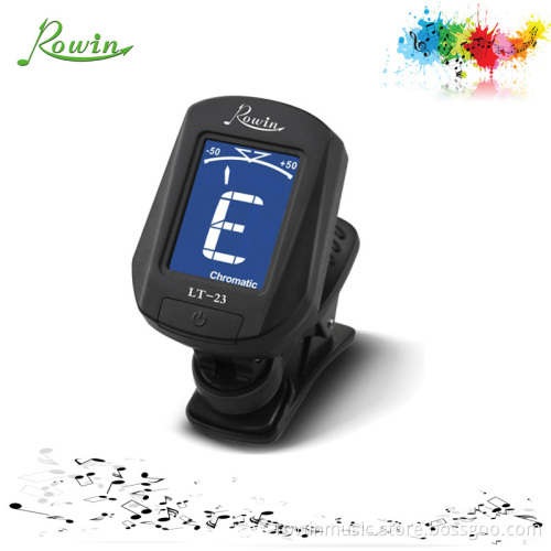Stock offer Clip on Digital Chromatic Tuner aroma guitar tuner for OEM